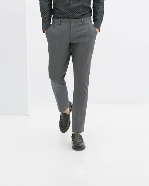 Zara man casual smart pants, Men's Fashion, Bottoms, Trousers on Carousell