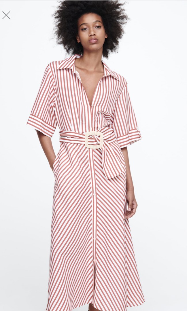 Striped linen sundress top