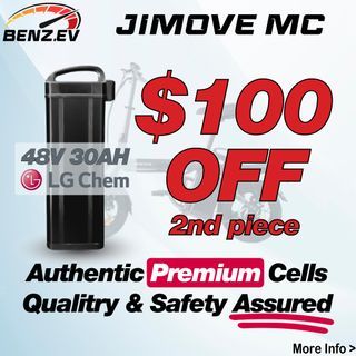 ⭐$100 OFF⭐ 48V 30Ah JI Move MC JIMOVE MC PAB E-Bike Ebike Battery Batteries Upgrade LG M50 36V 48V 52V 60V [Standard Casing] [Premium] [Quality] [Safe]     *Price List In Description*