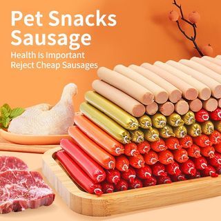 10PCS Pet Dog Sausage Cat Snack Sausage 15g