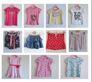 11x preloved size 5 summer items tshirts shorts skirts Levis Converse 