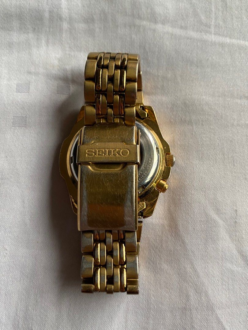 1996 Seiko Kinetic SQ50 5M43-0A29, Men's Fashion, Watches & Accessories,  Watches on Carousell