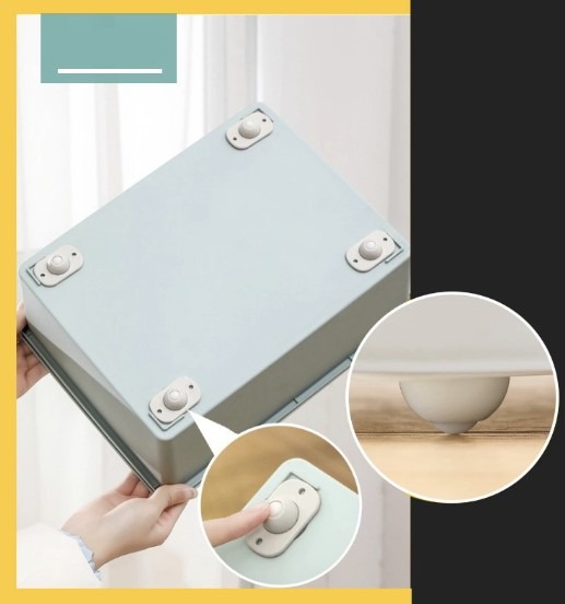 4pcs/set 360 Degree Rotation Self Adhesive Castors / Rollers for Box ...