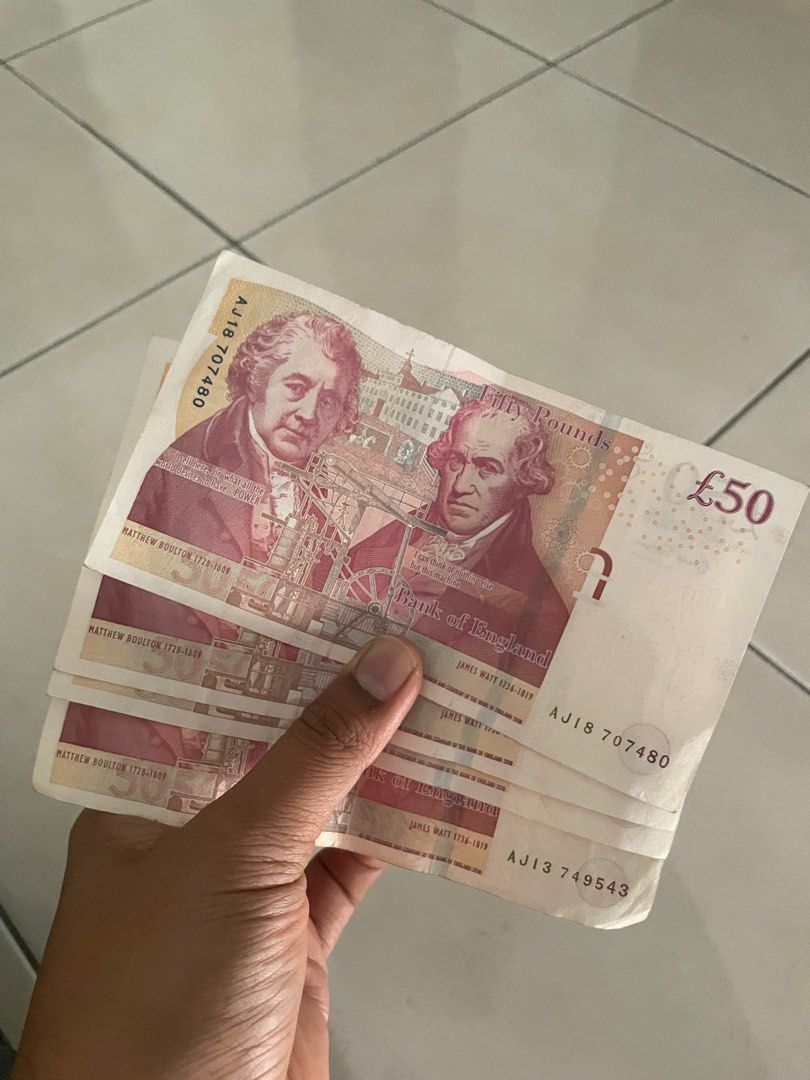 50 Pound Exhange To MYR New Pound Notes Tickets Vouchers Vouchers 