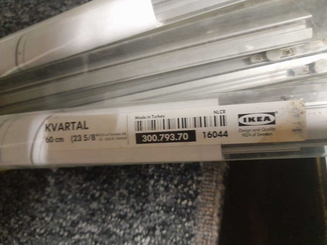 9 pcs Ikea Kvartal 300.793.70 Sliding Curtain Panels, Furniture & Home Living, Home Decor