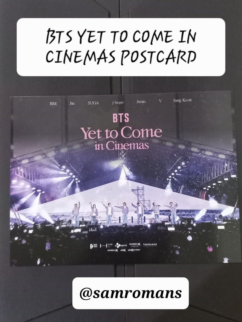 [💝 WTS 💝] BTS YET TO COME IN CINEMAS POSTCARD