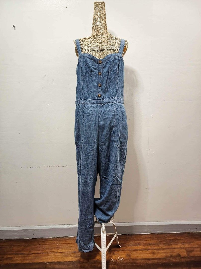 Abercrombie jumpsuit denim (xxl), Women's Fashion, Dresses & Sets