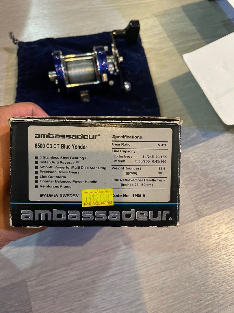 Abu Garcia Ambassadeur 6000 6500 6600 Chrome Thumb Rest P/N - Foto 6