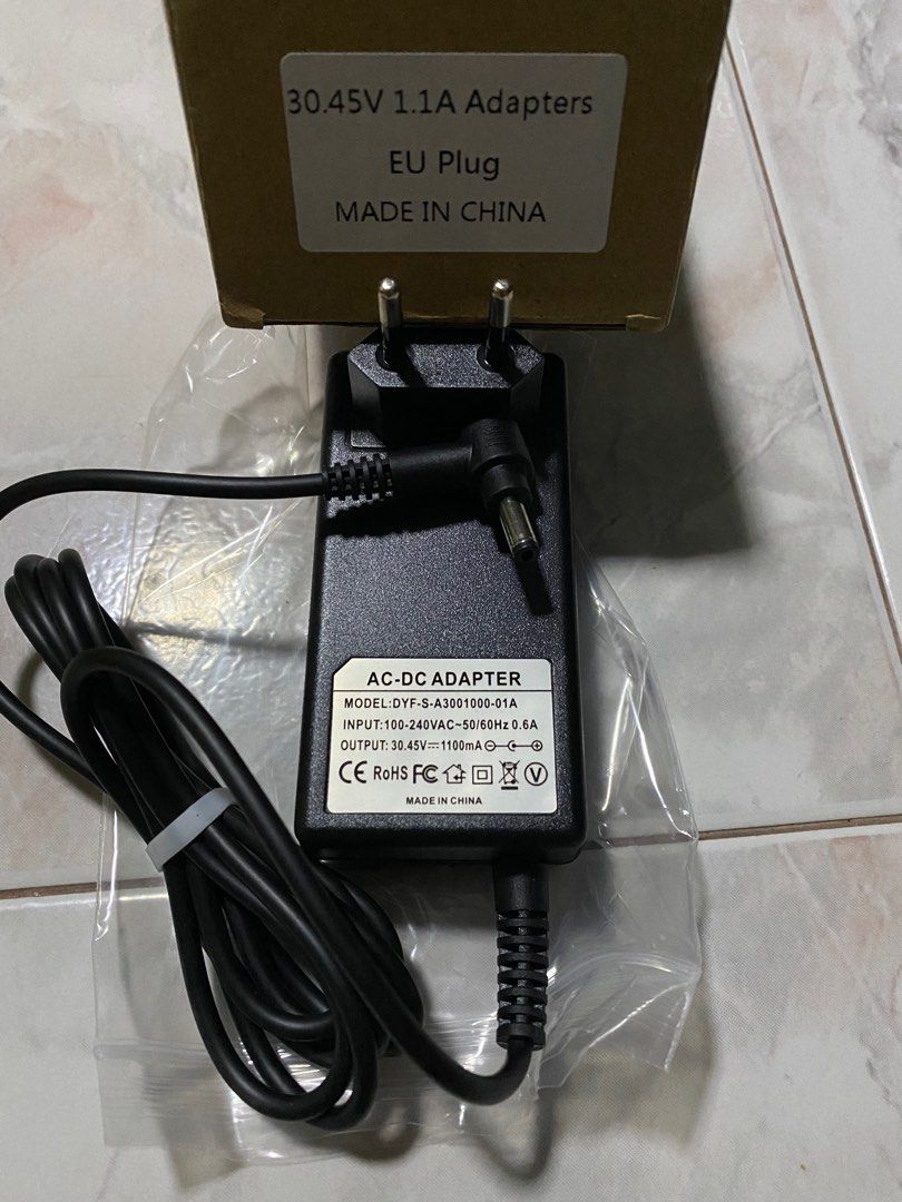 AC Power Adapter 30.45V 1.1A, Computers & Tech, Parts & Accessories ...