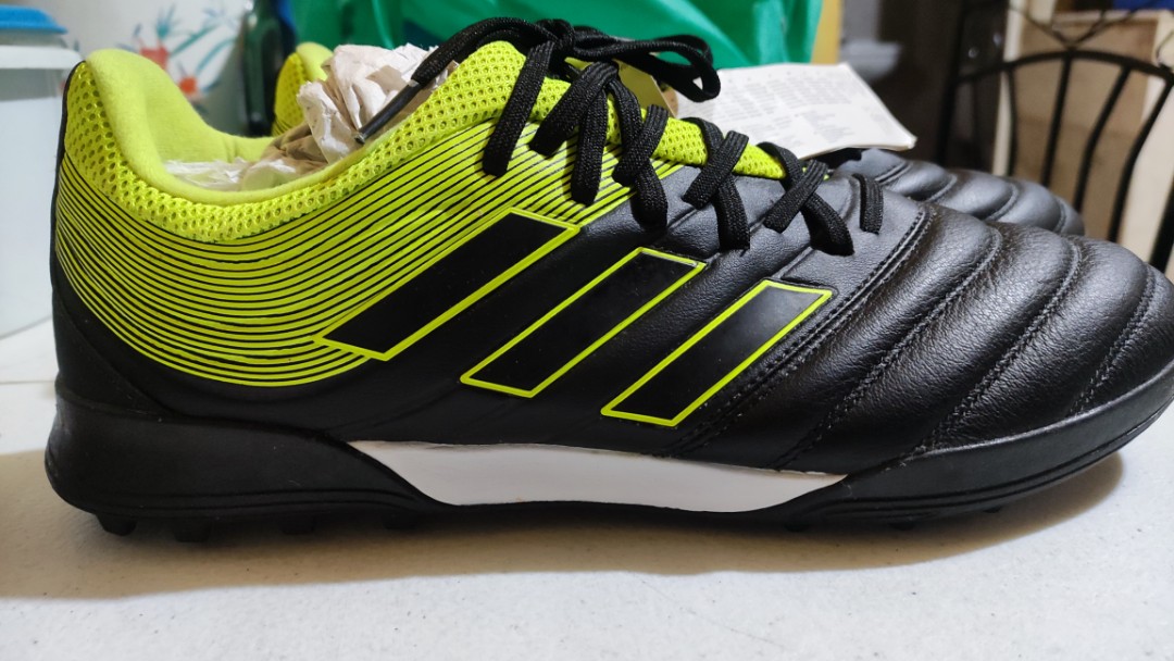 Adidas Copa 19.3 TF BLACK NEON SOCCER TURF Indoor shoes Size US 9 1/2 ...