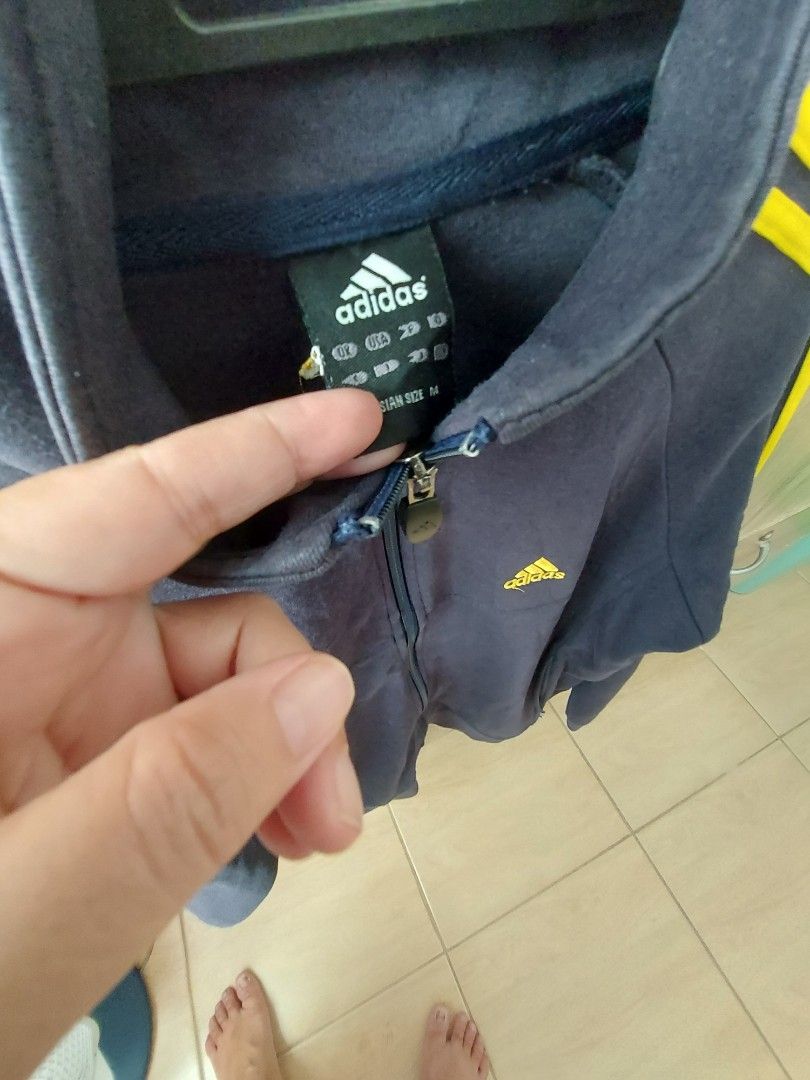 Adidas yellow online jacket black stripes