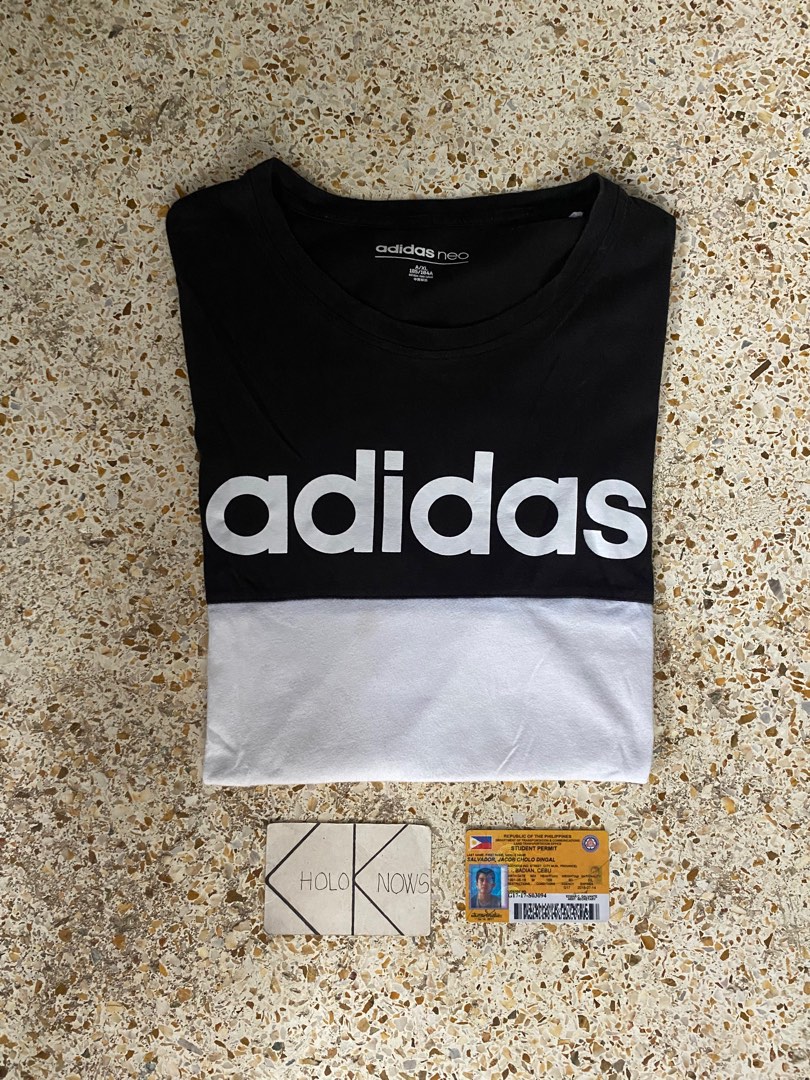 Adidas Neo Two Tone Shirt Men s Fashion Tops Sets Tshirts