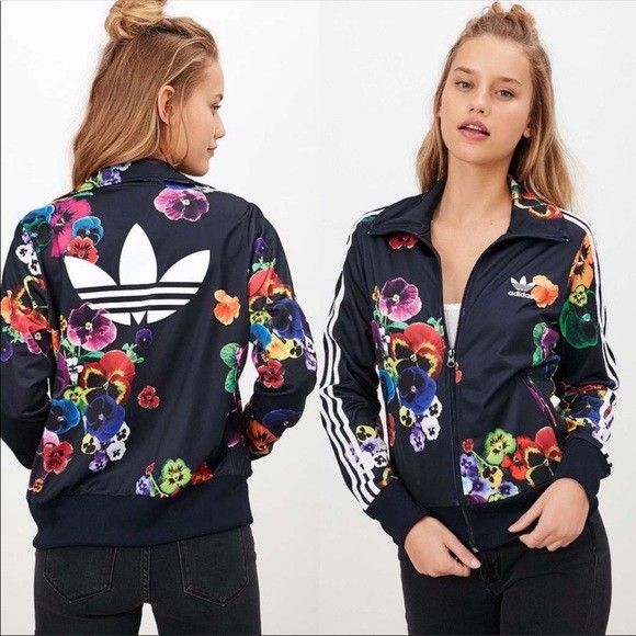 Adidas Originals - Floral Burst - Firebird Track Jacket, Fashion, Coats, and Outerwear on Carousell
