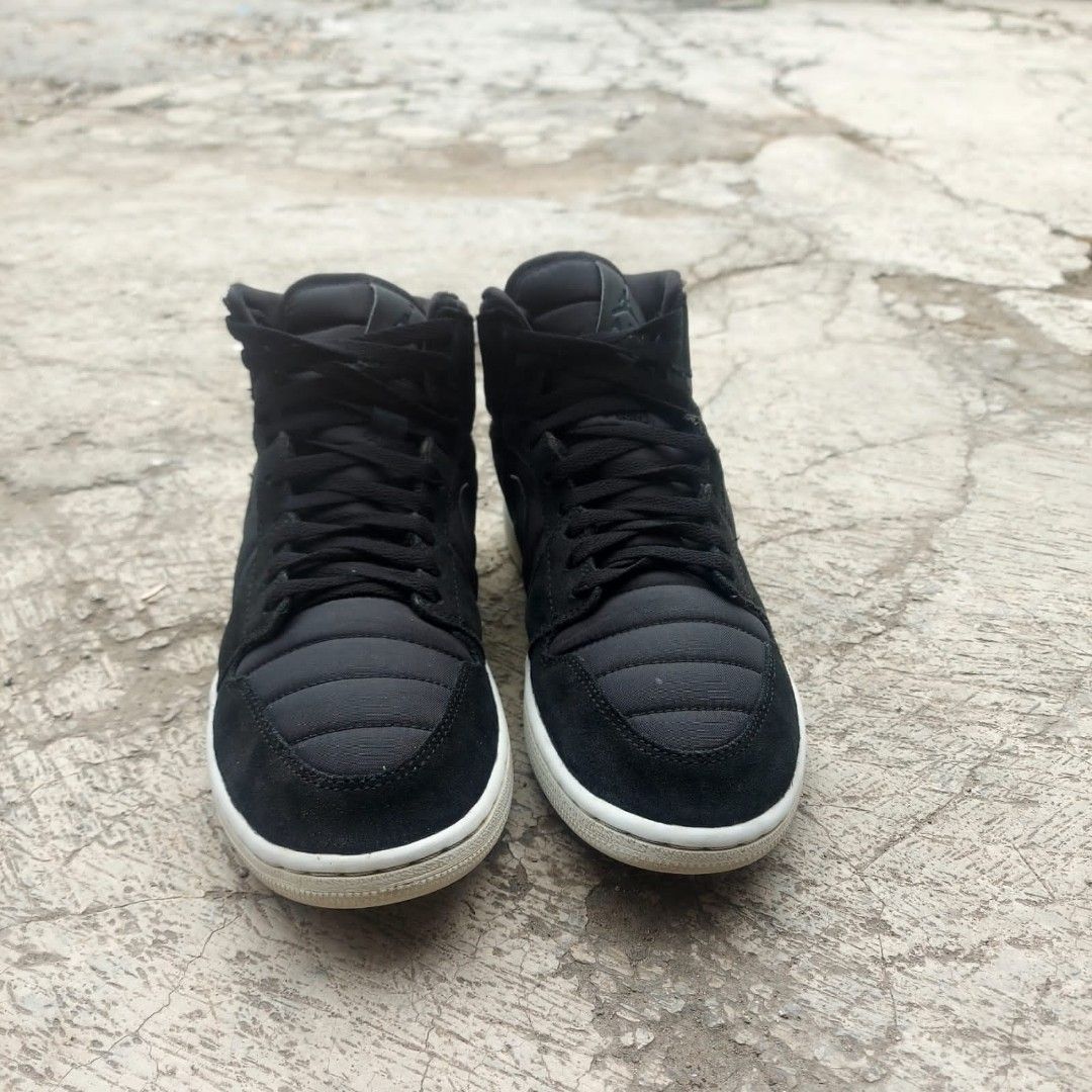 Air Jordan 1 Retro High Strap Black Anthracite Size 42.5 Fesyen
