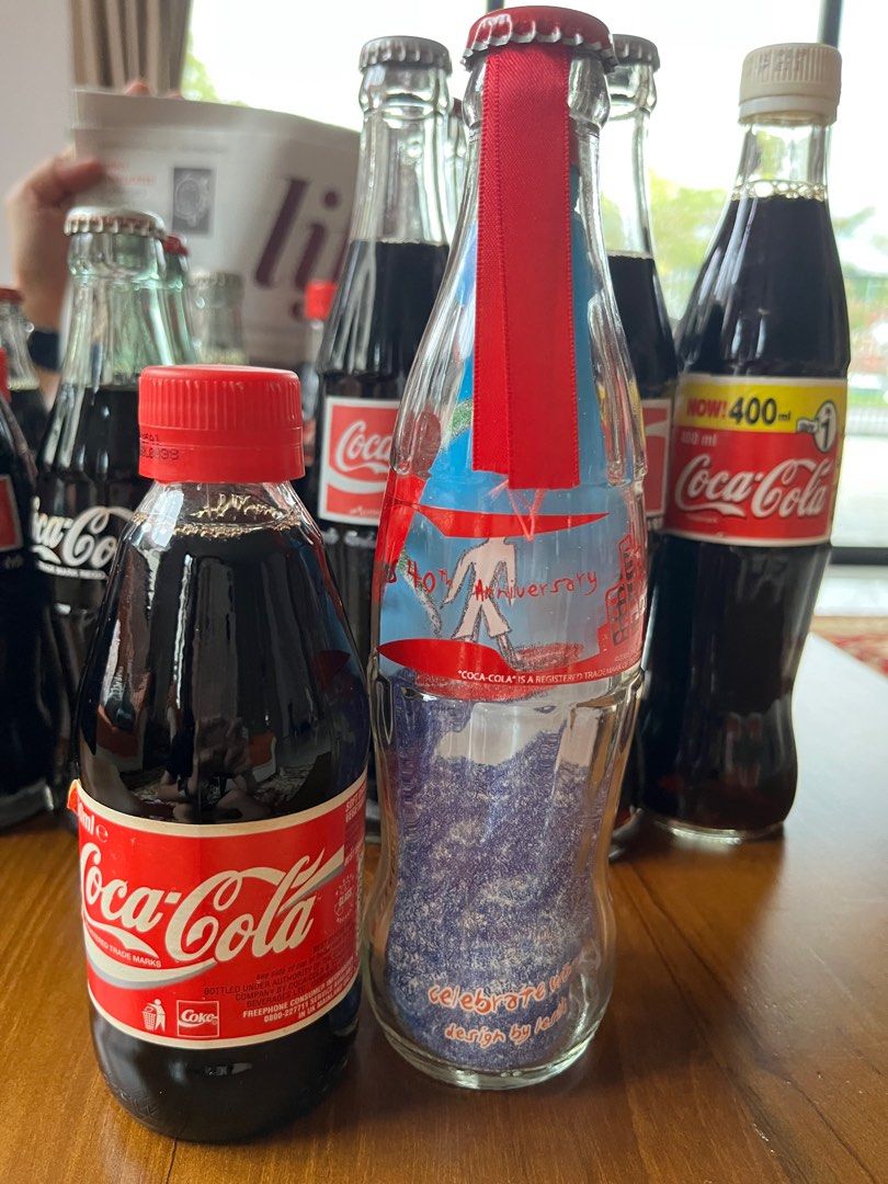 Ancient Coca Cola and Alcohol Glass Bottles, Hobbies & Toys