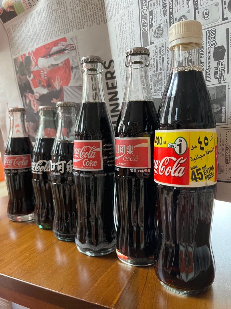 Ancient Coca Cola and Alcohol Glass Bottles, Hobbies & Toys