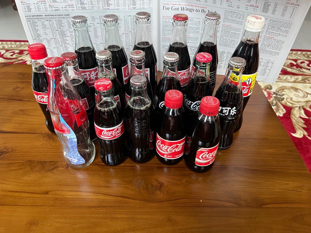 Ancient Coca Cola and Alcohol Glass Bottles, Hobbies & Toys