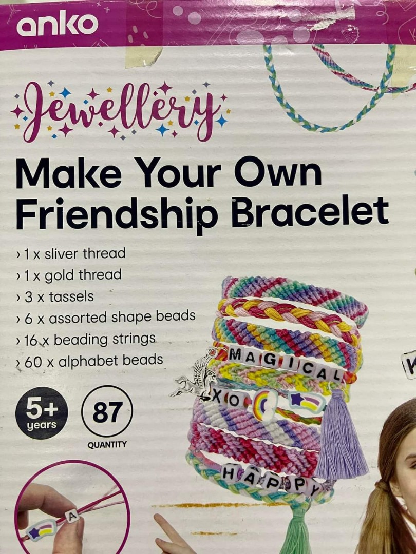 Anko Jewellery Make Your Own Friendship Bracelet, Hobbies & Toys, Toys & Games on Carousell