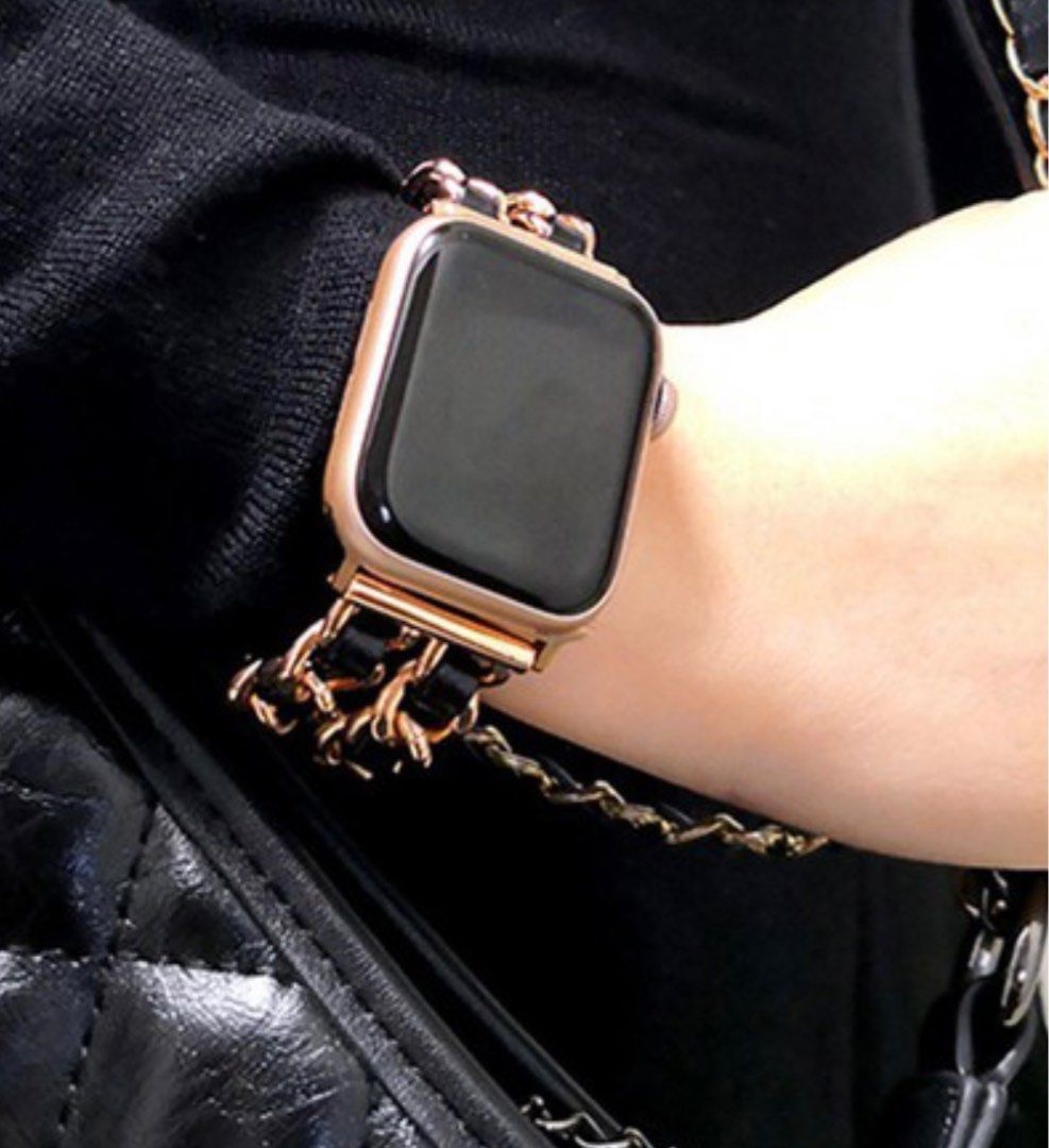Apple Watch Chanel Strap 38/40/41mm in Rose Gold, Women's Fashion