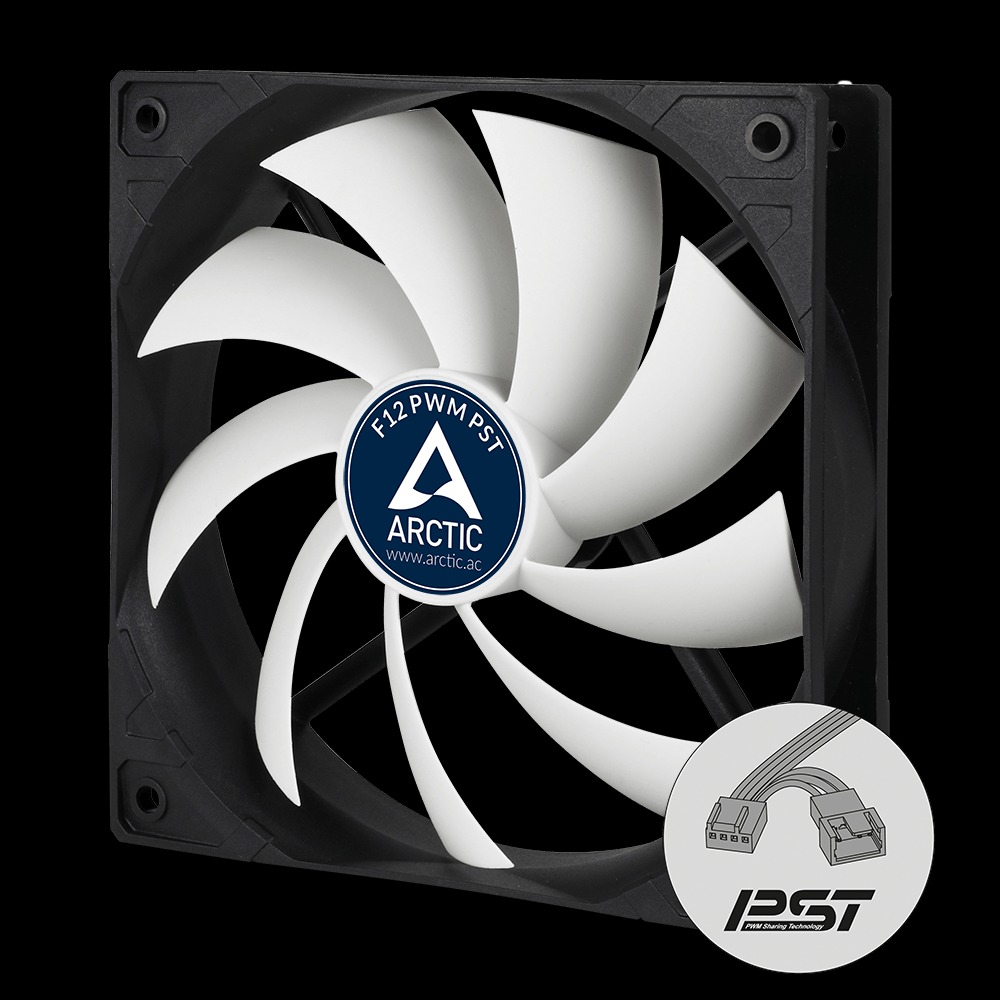 ARCTIC F12 PWM 5-pack – 120mm PC Case Fan, 230-1350 Rpm, Fluid Dynamic Bearing, Stille Koeling Voor Push- Of Pull-configuratie