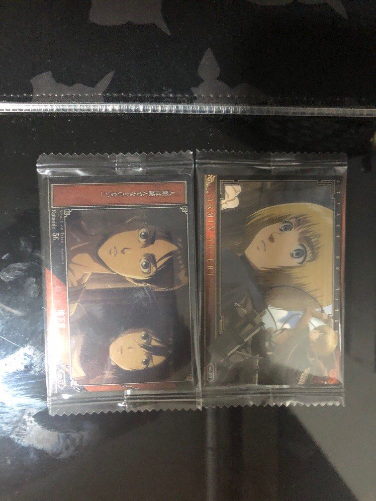 Attack on titan wafer card armin and episode 56 season 3 Hobbies