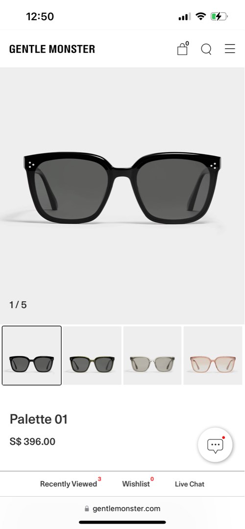 Authentic Gentle Monster Sunglasses Palette 01, Women's Fashion