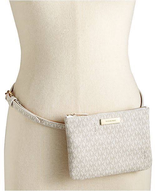 Michael kors white fanny pack on sale