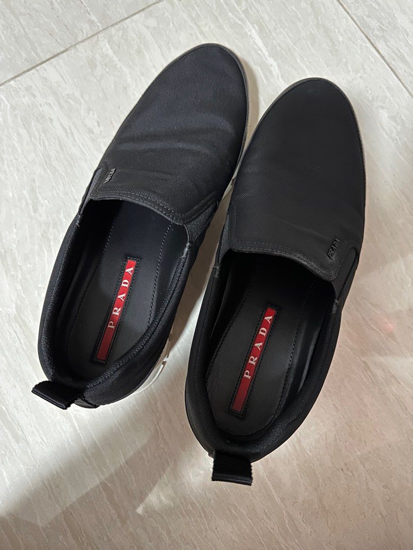 Mens black slip on sneakers cheap