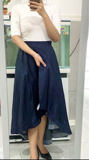 Authentic Tiger Seven Pleated Mullet Skirt