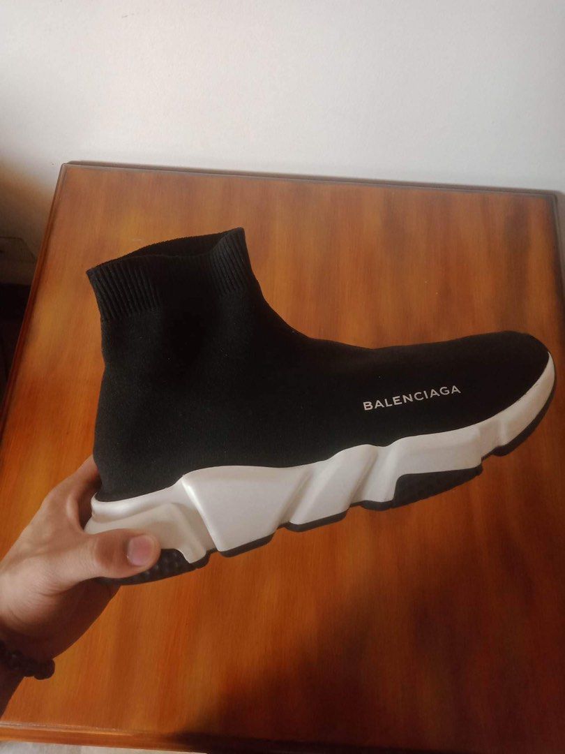 balenciaga speed trainer mens silver