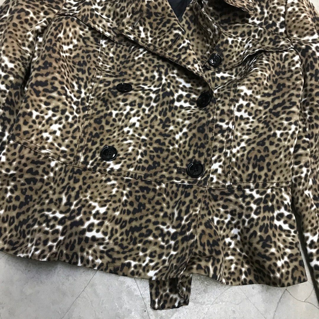 Banana republic leopard jacket clearance