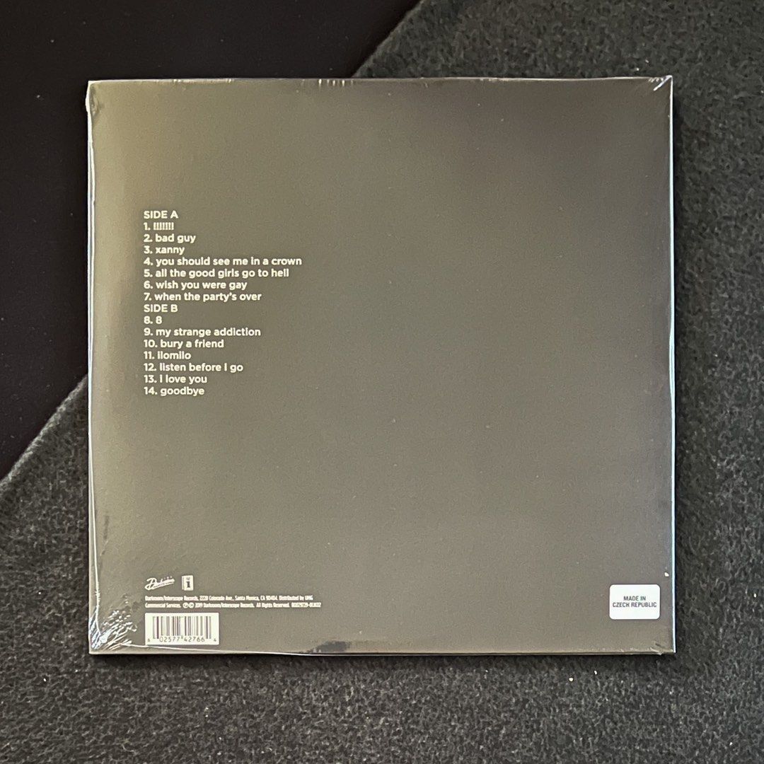 Billie eilish when we all fall asleep where do we go lp vinyl