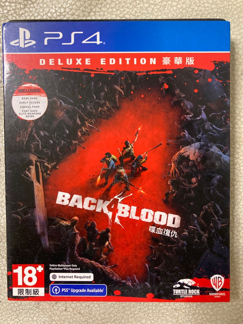 Black 4 blood ps4 有鐵盒 豪華版, 電子遊戲, 電子遊戲, PlayStation - Carousell