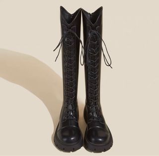 Black high boots