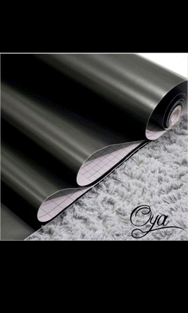 black wallpaper home decor, Furniture & Home Living, Home Decor, Wall Decor on Carousell