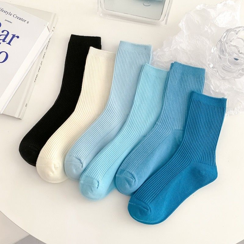 Blue socks in various shades, Women's Fashion, Watches & Accessories ...