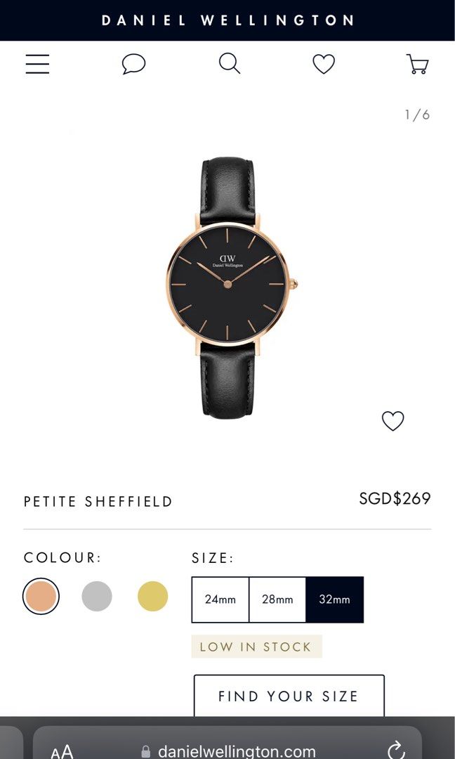 Daniel wellington petite cheap sheffield 28mm
