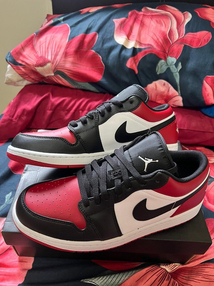 Bnds Air jordan 1 low Red toe, Men's Fashion, Footwear, Sneakers on