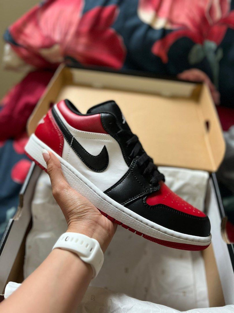 Bnds Air jordan 1 low Red toe, Men's Fashion, Footwear, Sneakers on
