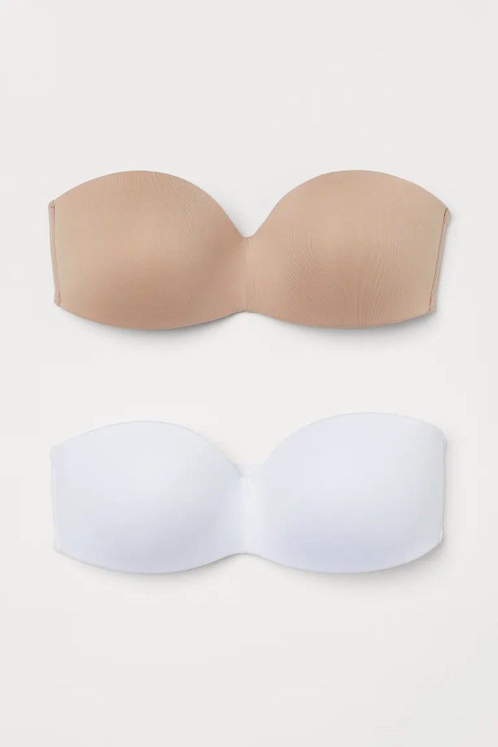 h&m padded strapless bra