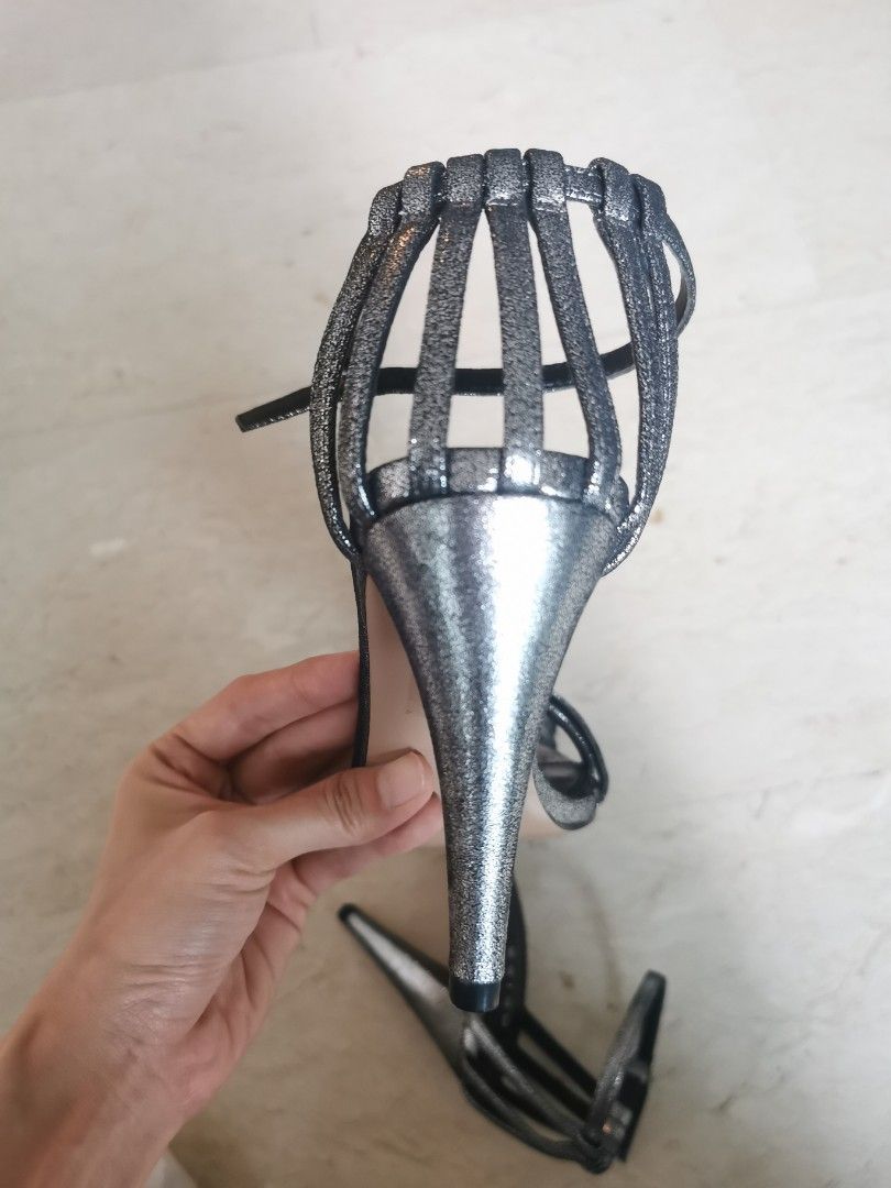 Reiss silver shoes outlet