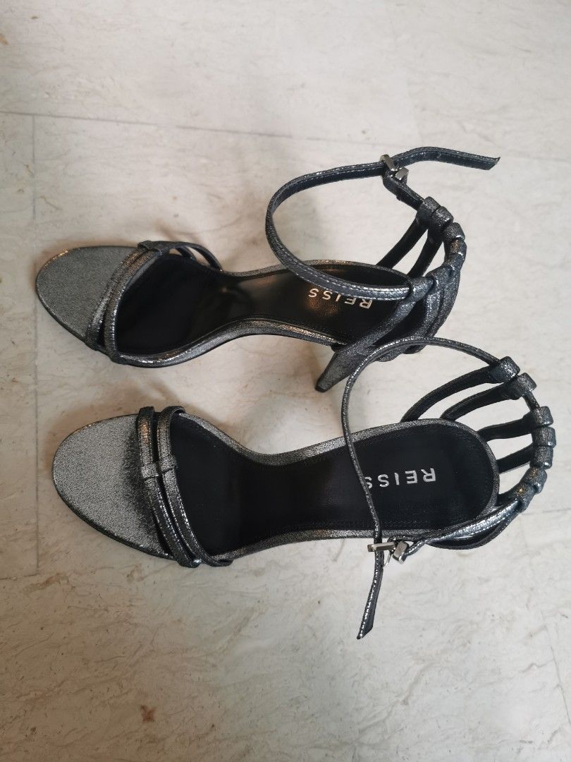 Reiss silver shoes discount