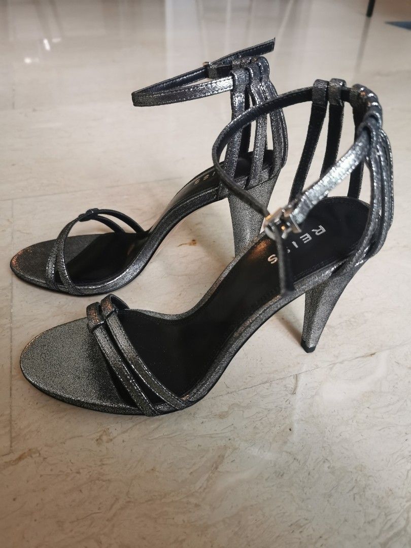 BNWT REISS silver heels Luxury Sneakers Footwear on Carousell