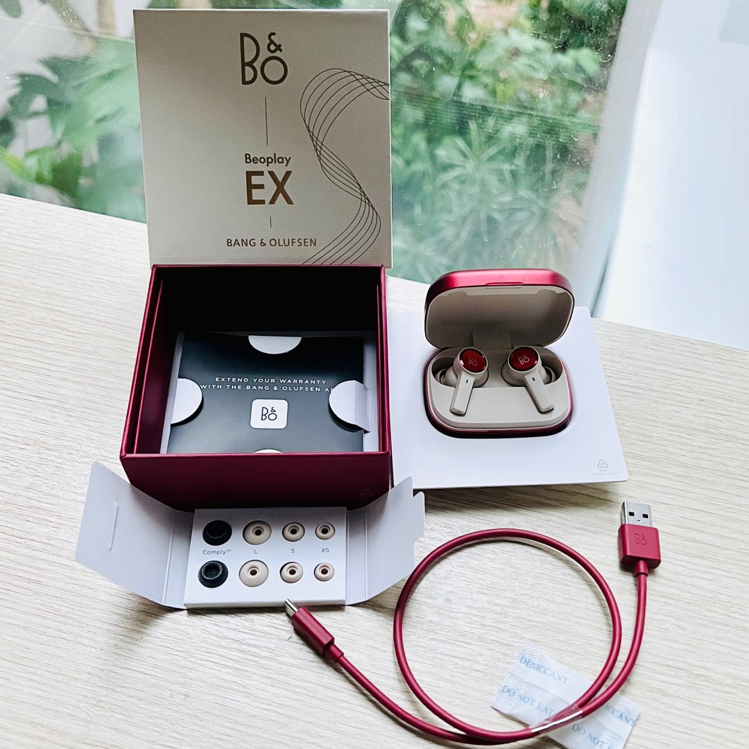  Bang & Olufsen Beoplay EX - Wireless Bluetooth Earphones with  Microphone and Active Noise Cancelling, Waterproof, 20 Hours of Playtime :  Electronics