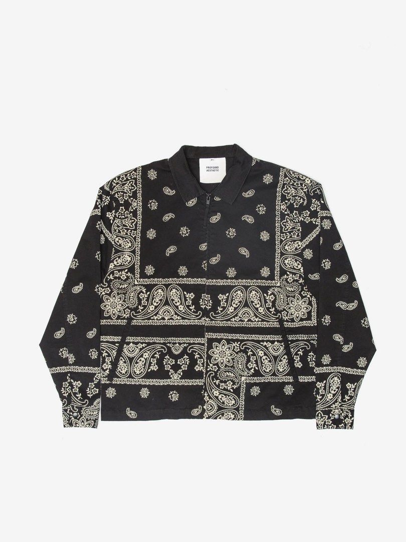 Brand New Profound Co Bandana Paisley Trucker Jacket Men s Fashion Coats Jackets and Outerwear on Carousell