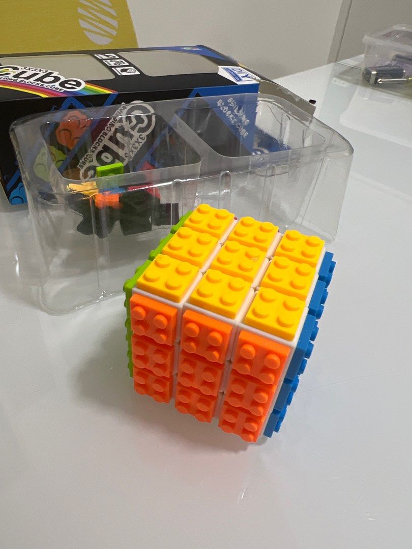 Building Blocks Rubik Cube, Hobbies & Toys, Toys & Games on Carousell