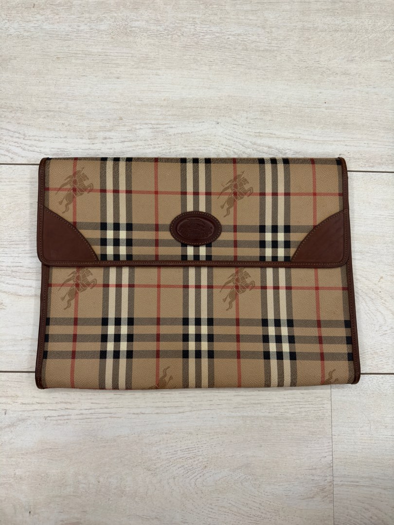 Burberry 1983 check envelope card case outlet