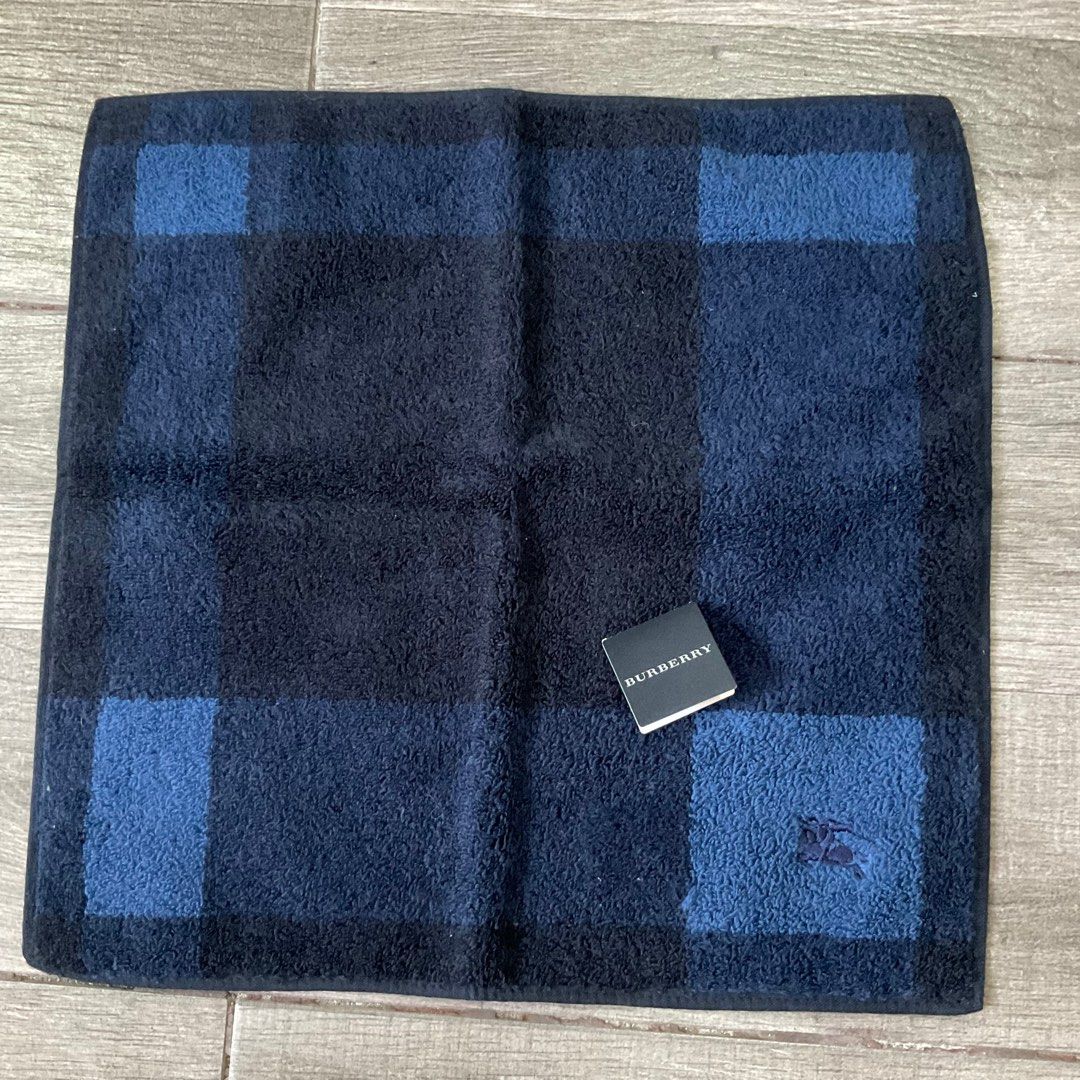 Burberry London Face Towel Embroidered Logo with Tag 11” inches ,  Furniture & Home Living, Kitchenware & Tableware, Towels, Napkins & Holders  on Carousell
