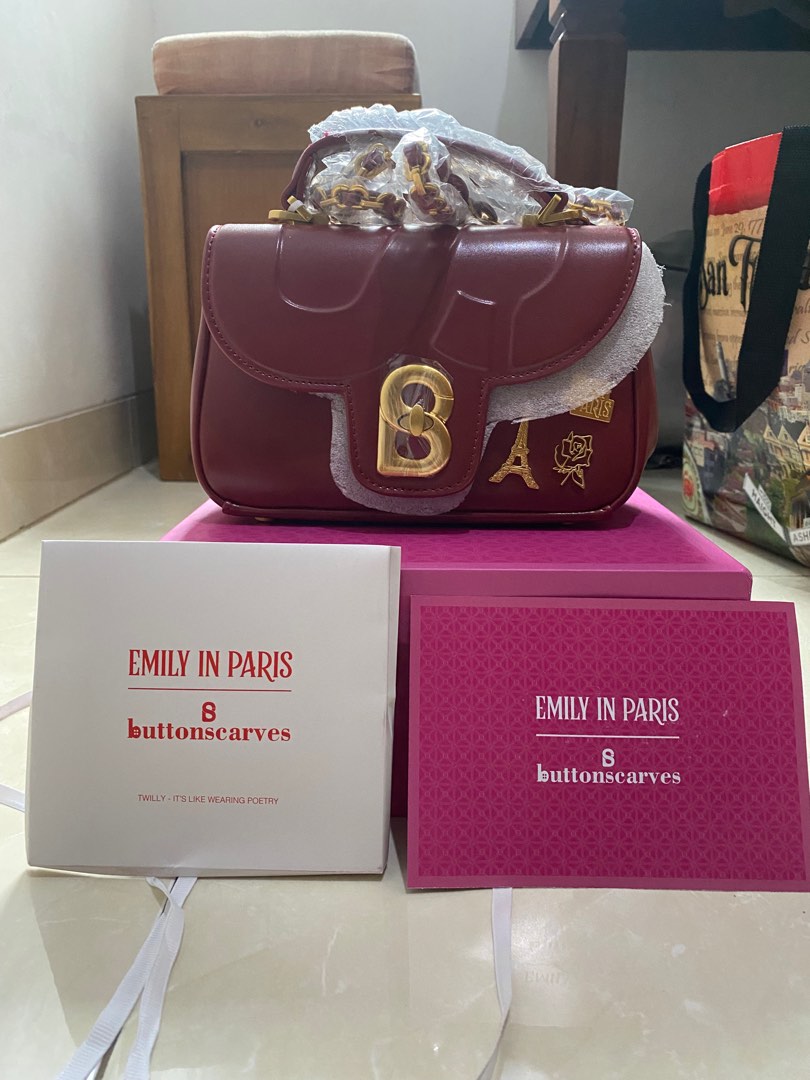 Jual Emily Alma Flap Bag Small Buttonscarves - Le Rose - Kota