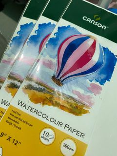 CANSON WATERCOLOR PAPER 9x12 (9sheets)